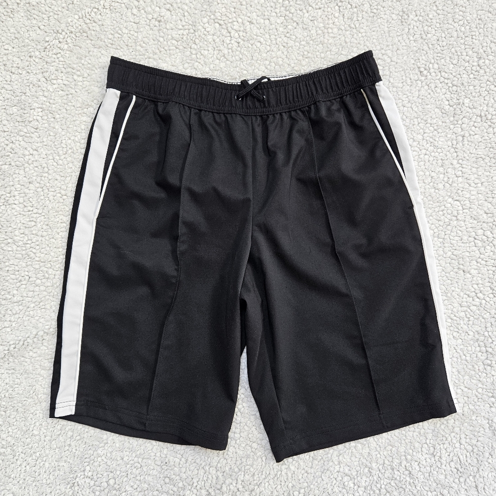 Black and White Athletic Shorts